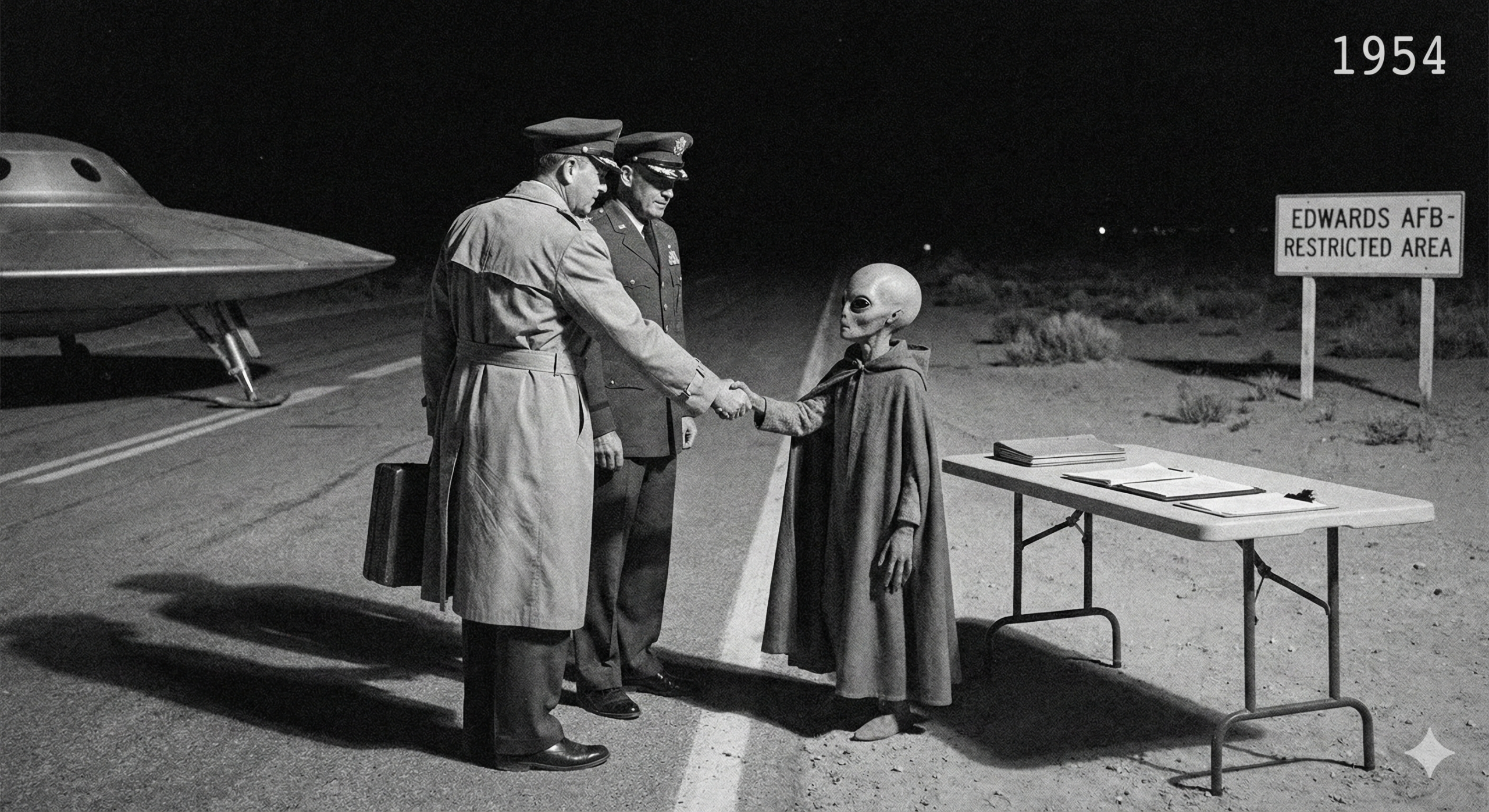 Přečtete si více ze článku PAKT 1954: Noc, kdy Eisenhower „zaprodal“ lidstvo. Co skutečně obsahuje Smlouva Greada a proč ji Trump nyní ruší?